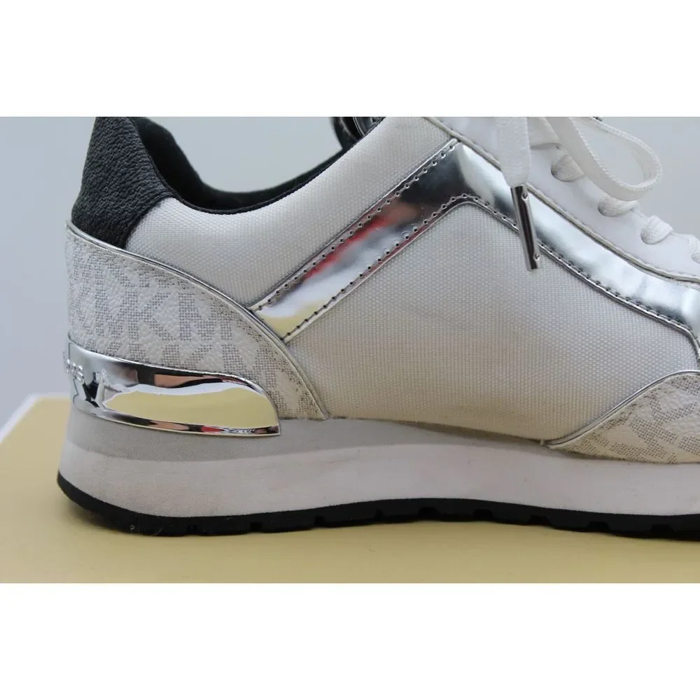 Michael Kors Maddy Two-Tone Logo Trainer - Picture 3 of 12